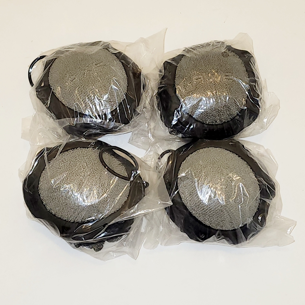 NEW Lot of 4 AXE Detailer 2-Sided Men’s Body Shower Tool Pouf Scrubber Sponge